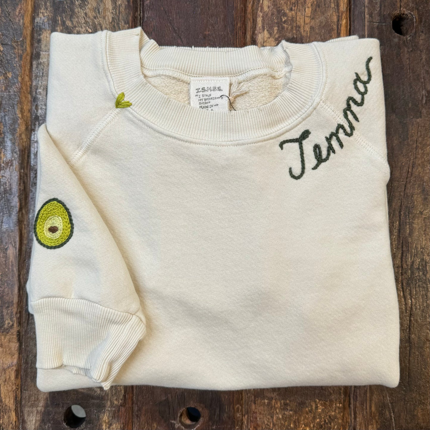 Fruity Symbol Sweatshirt with Personalized Hand Embroidery (16 Colors)