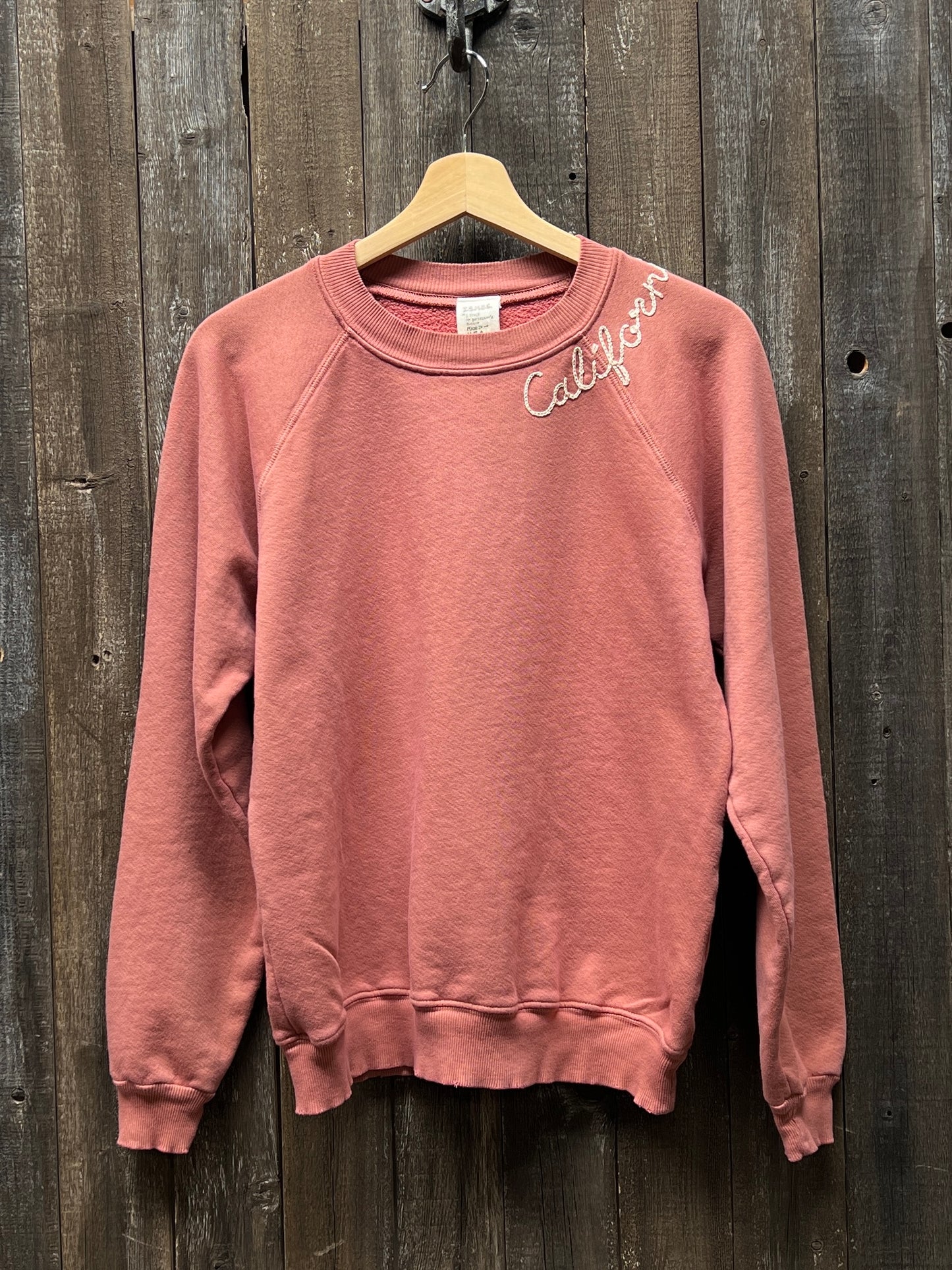 RAINBOW BLOOM SWEATSHIRT WITH CUSTOM HAND EMBROIDERY(6 Colors)