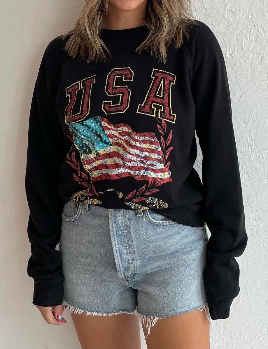 USA Flag Graphic Sweatshirt ( 3 Colors)