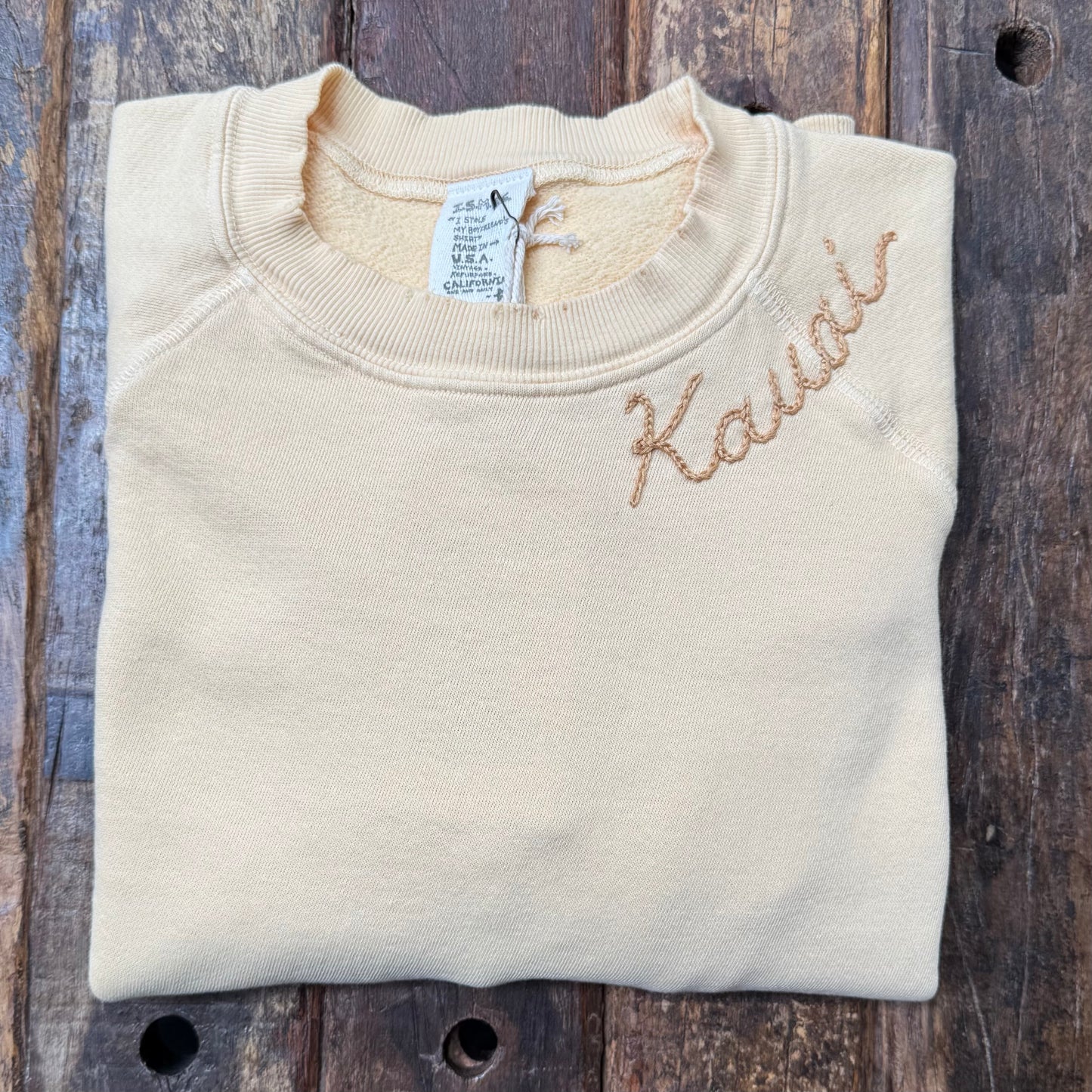 FAIRY CORE SWEATS WITH CUSTOM WORDING HAND EMBROIDERY(4 Colors)