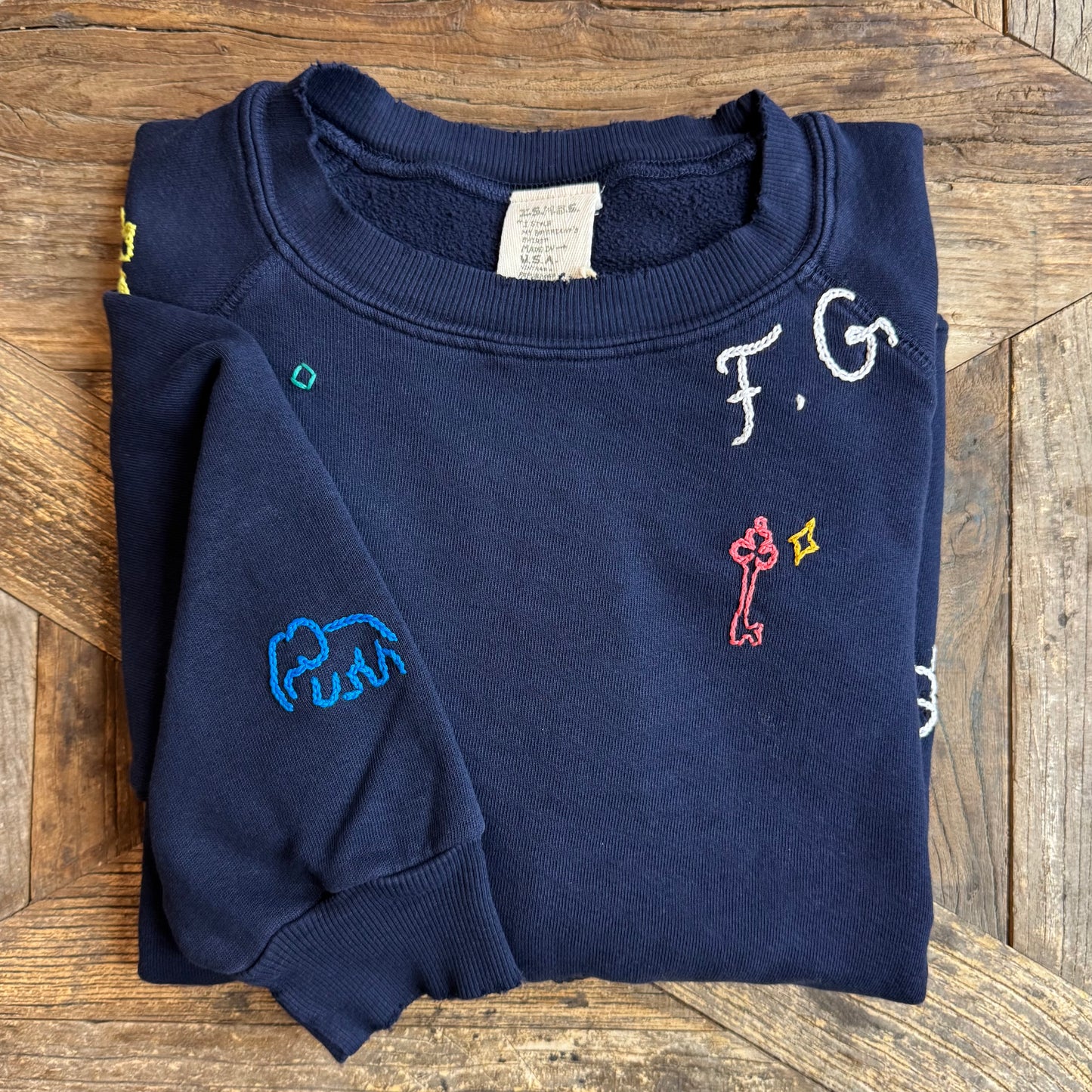 ALLOVER LUCKY CHARM SWEATS -Customize Your Embroidery Wording (11 Colors)