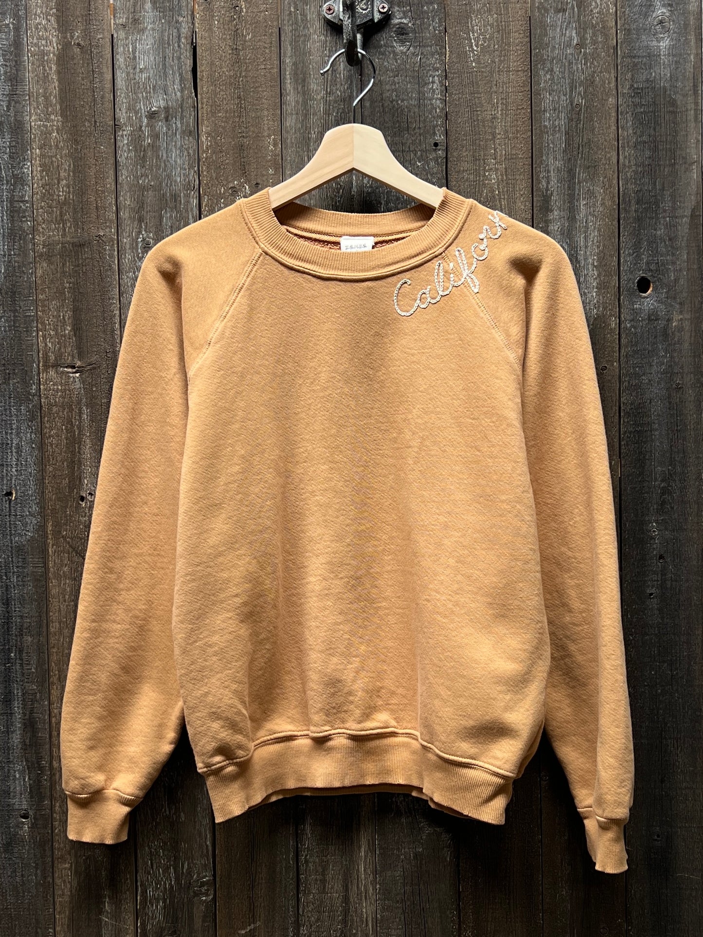 RAINBOW BLOOM SWEATSHIRT WITH CUSTOM HAND EMBROIDERY(6 Colors)
