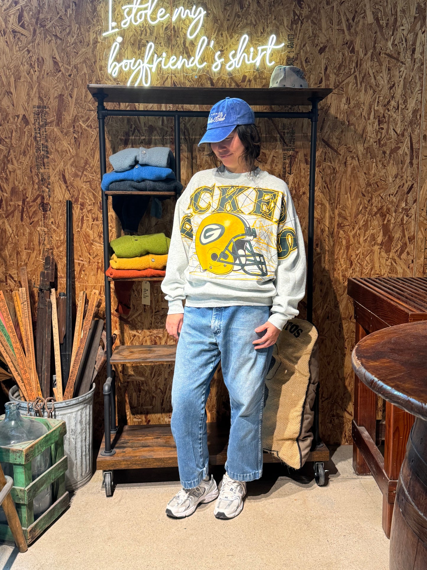 Vintage Packers Sweatshirt -XL-Customize Your Embroidery Wording