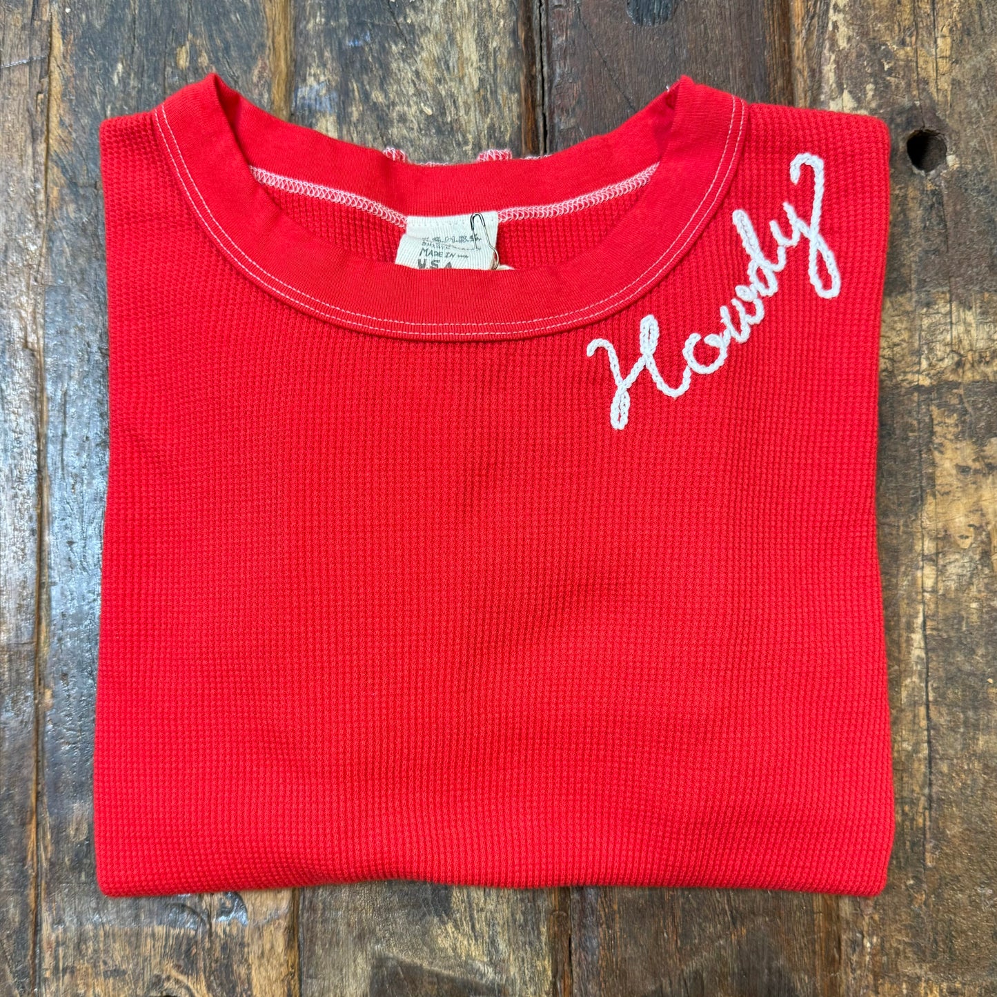 L/S THERMAL TEE WITH PERSONALIZED HAND EMBROIDERY(3Colors)