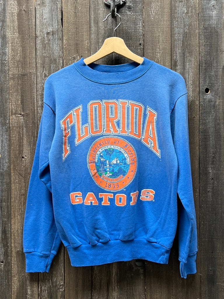 Vintage Florida Brownsville Gusties store Printed Big Logo Essentials Daily Wear Fashion Streetwear Sweatshirt Jumper Crewneck Size Medium