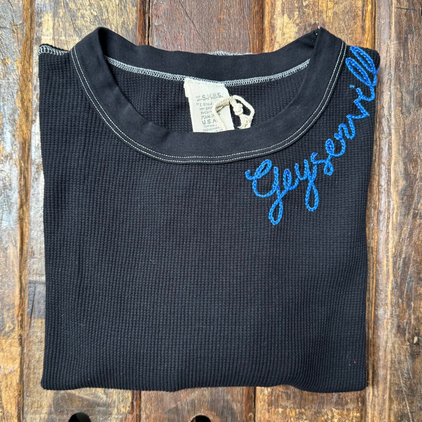 L/S THERMAL TEE WITH PERSONALIZED HAND EMBROIDERY(3Colors)