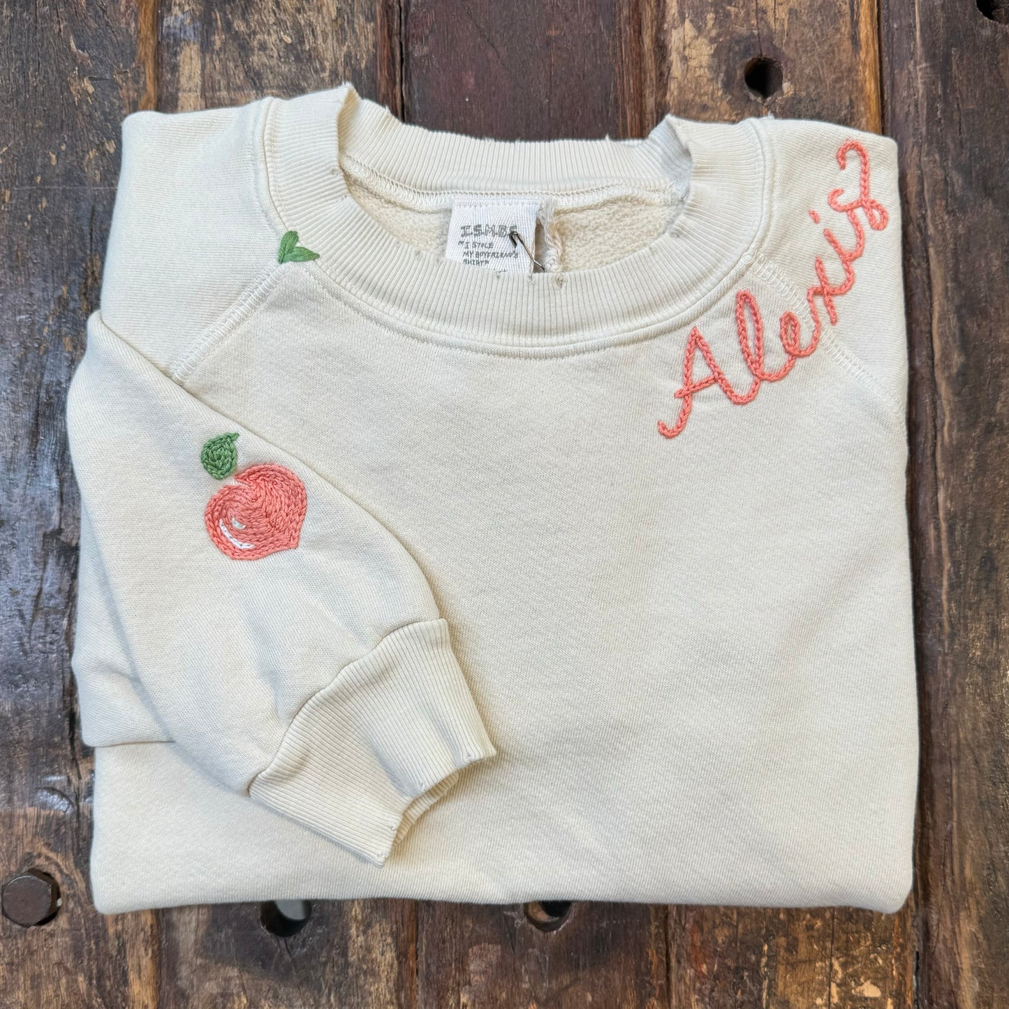 Fruity Symbol Sweatshirt with Personalized Hand Embroidery (16 Colors)