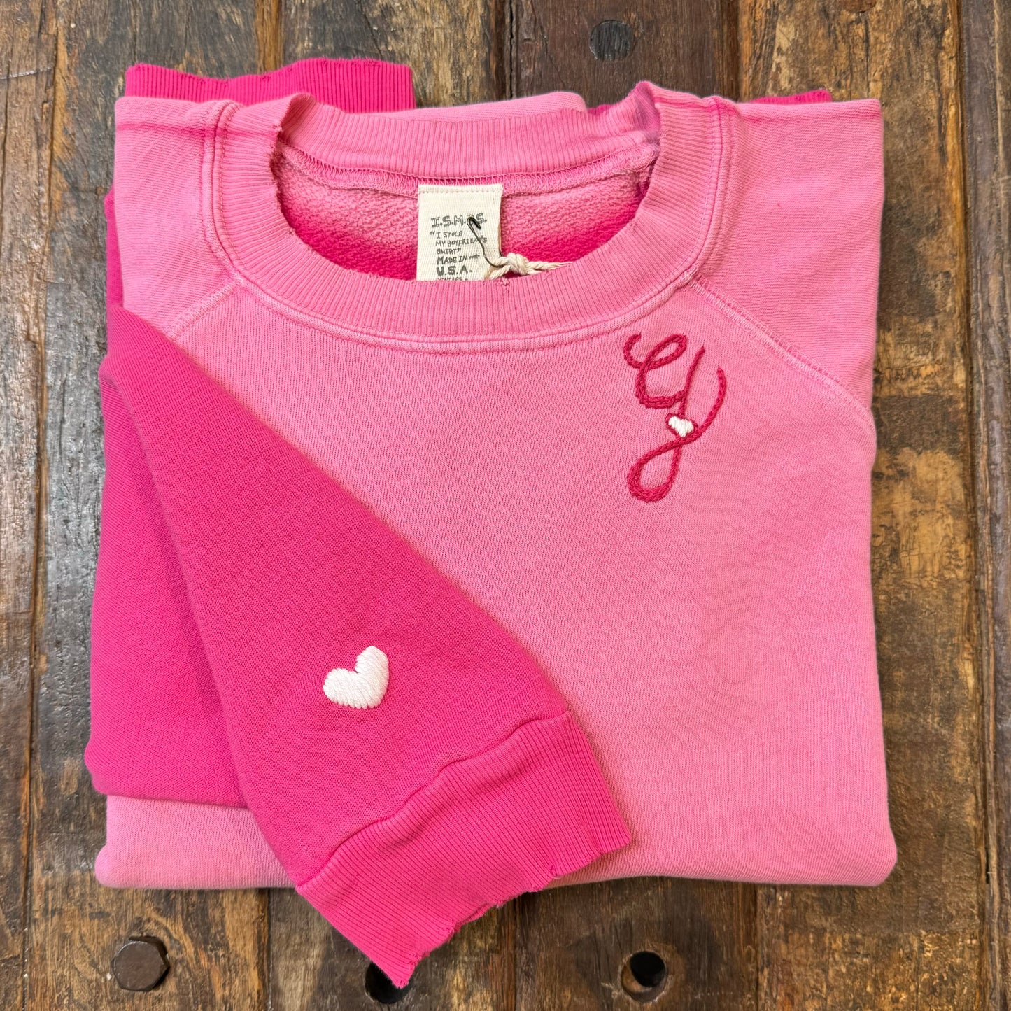 Monogram Heart (Choose Your Alphabet) Sweatshirt(15Colors)