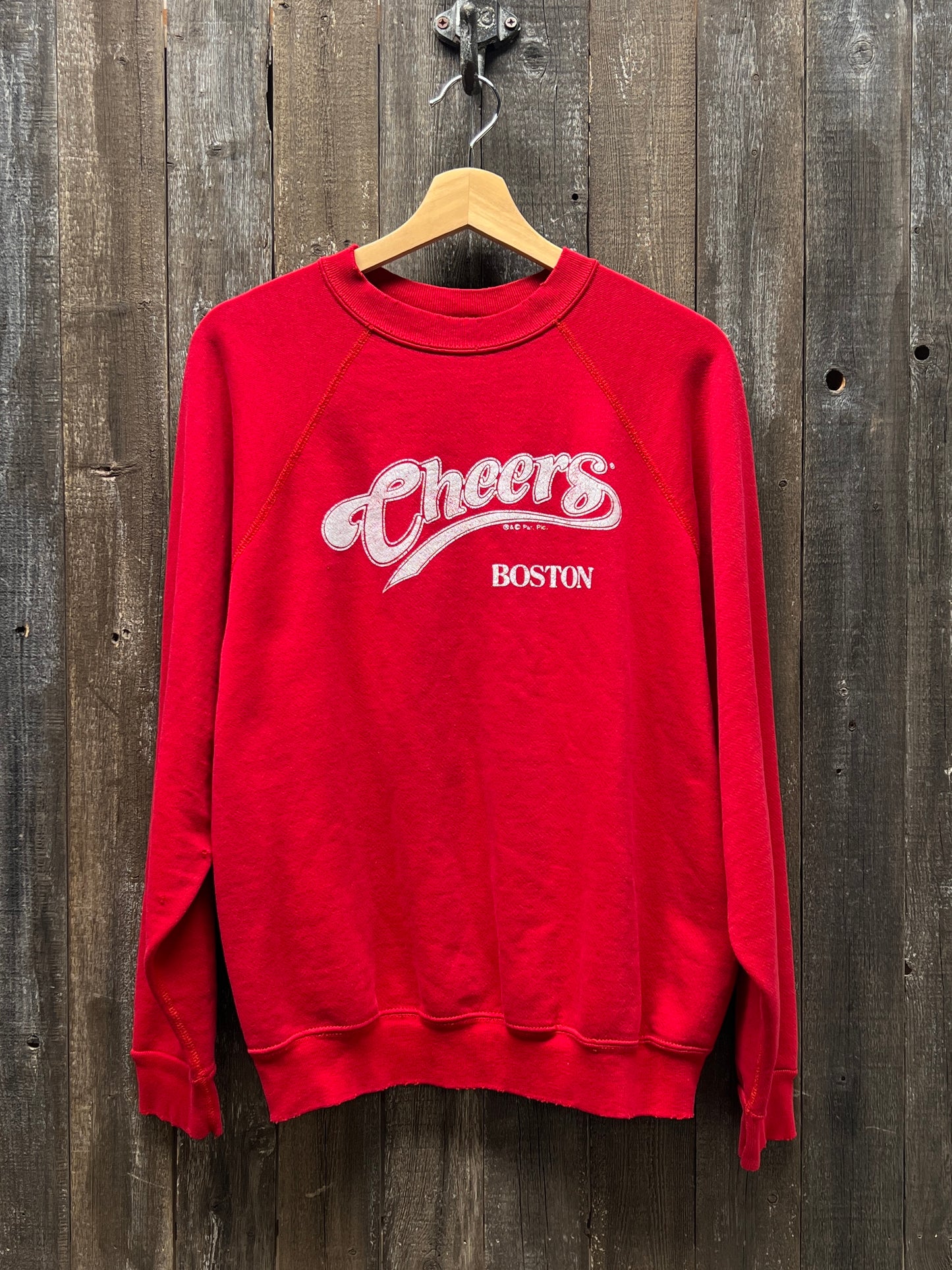 Vintage Cheers Sweatshirt -M-Customize Your Embroidery Wording
