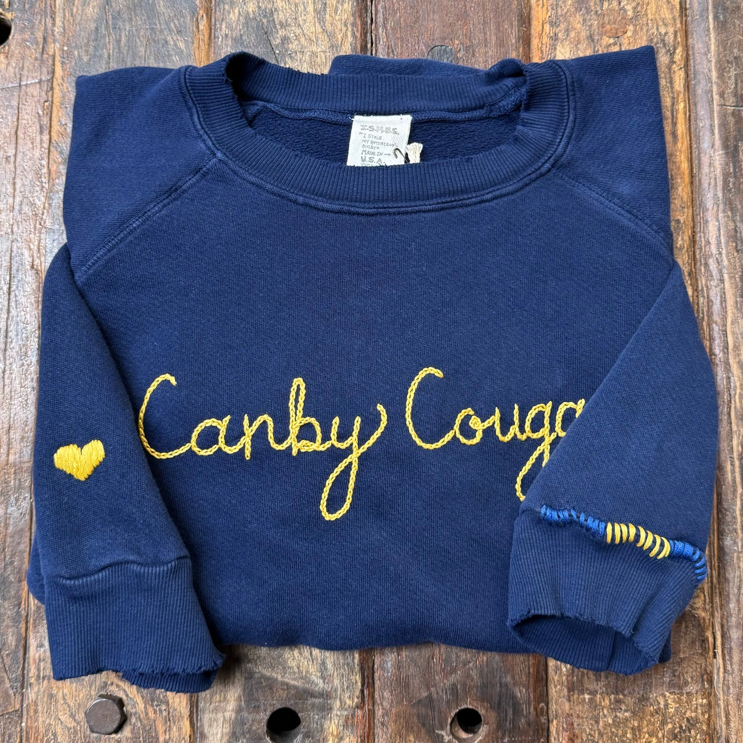 SPORTS TEAM PERSONALIZED HAND EMBROIDERY ON CHEST (19 Colors)