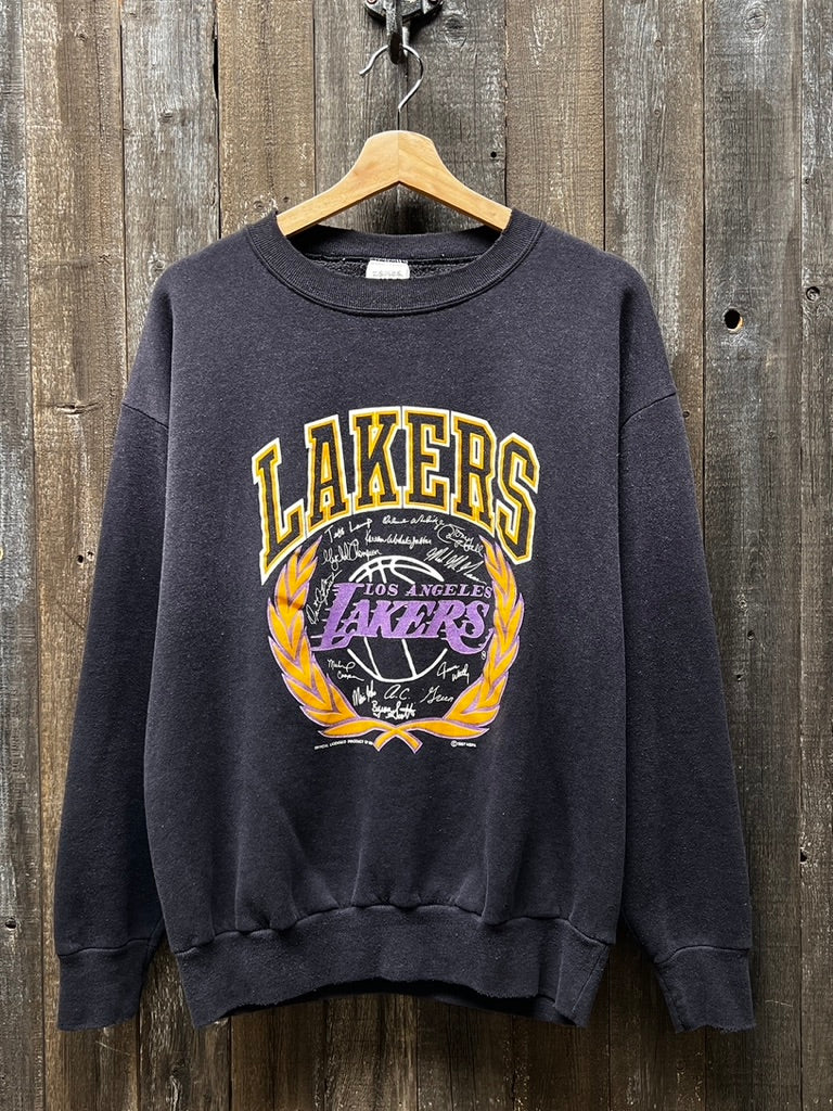 Vintage Lakers Sweatshirt -M-Customize Your Embroidery Wording