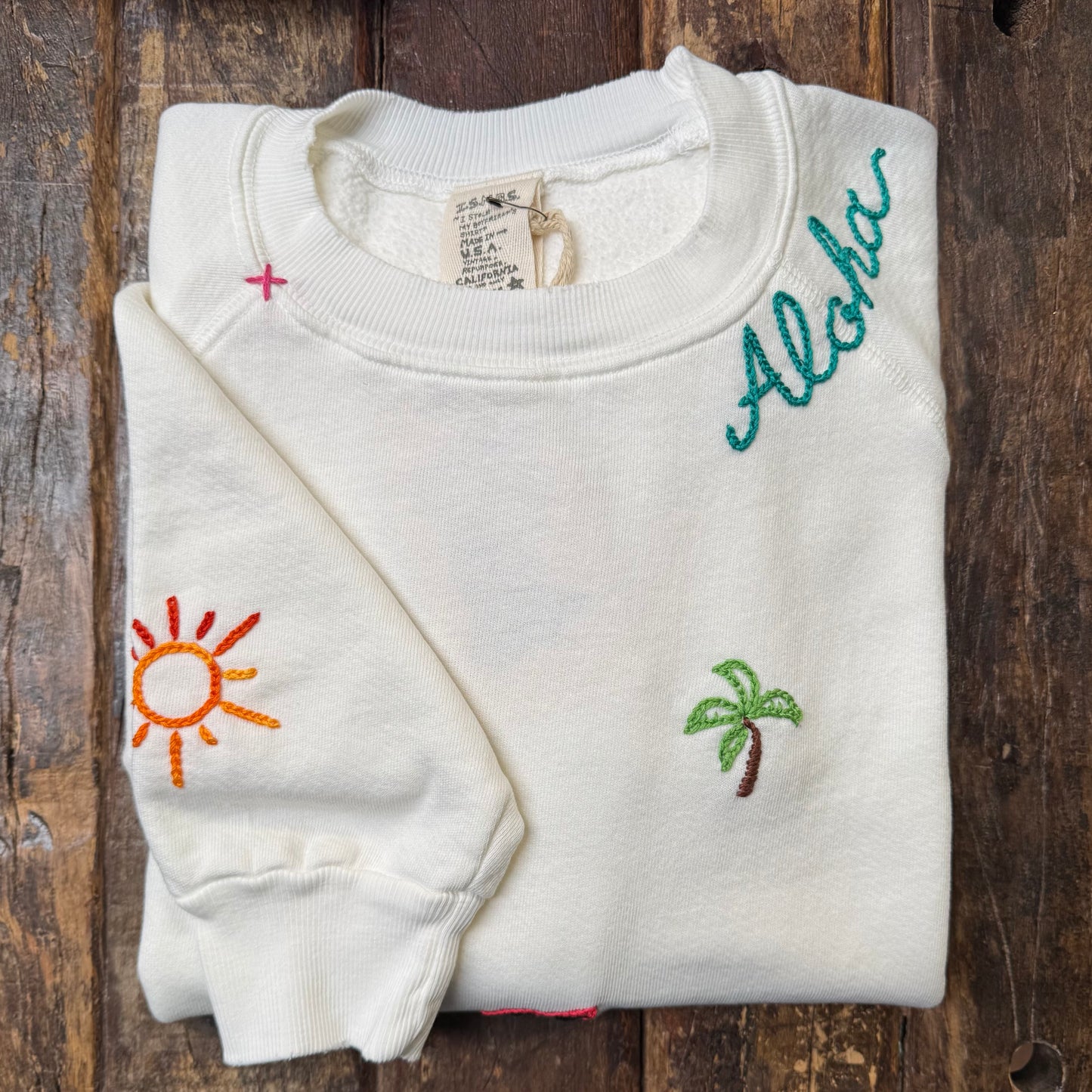 ALLOVER SUMMER LOGO SWEATS -Customize Your Embroidery Wording(12 Colors)