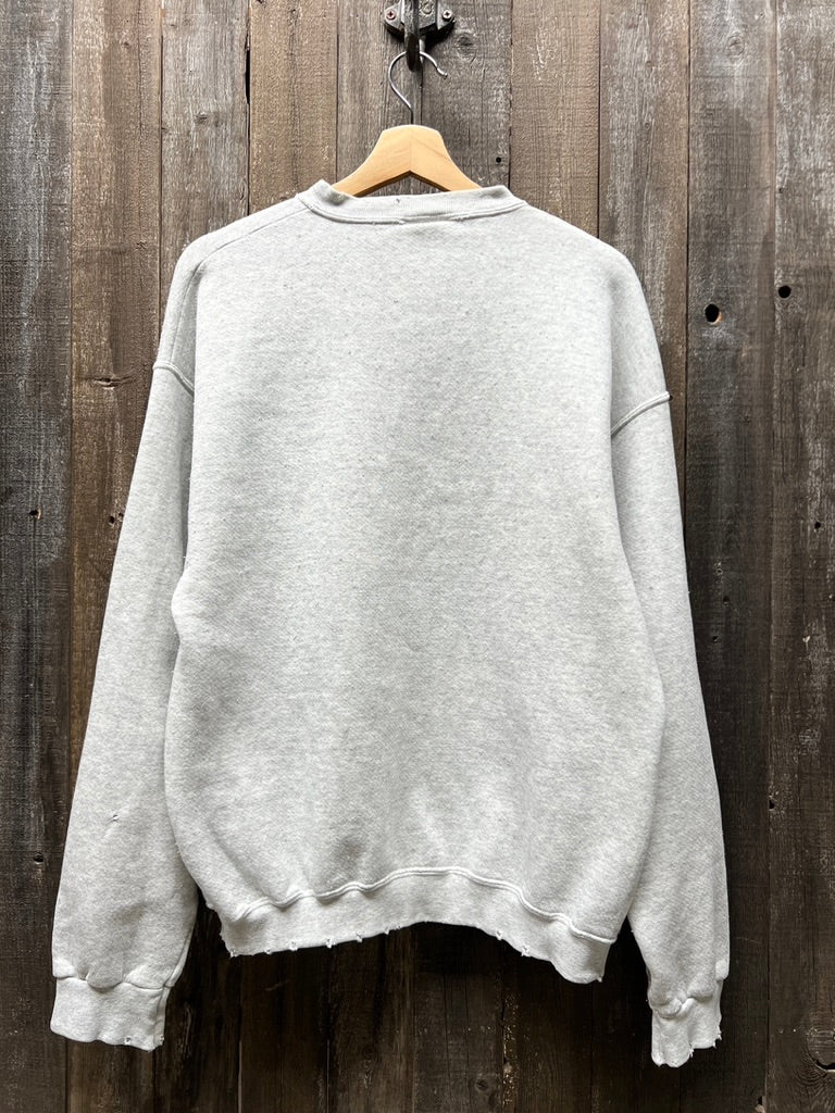 Vintage Dolphins Sweatshirt -L-Customize Your Embroidery Wording