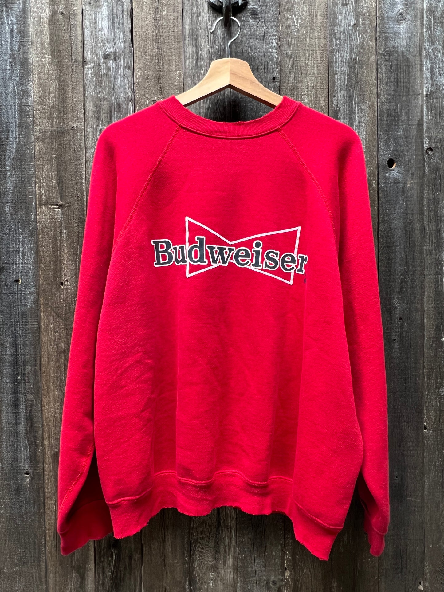 Budweiser Sweatshirt -XL-Customize Your Embroidery Wording