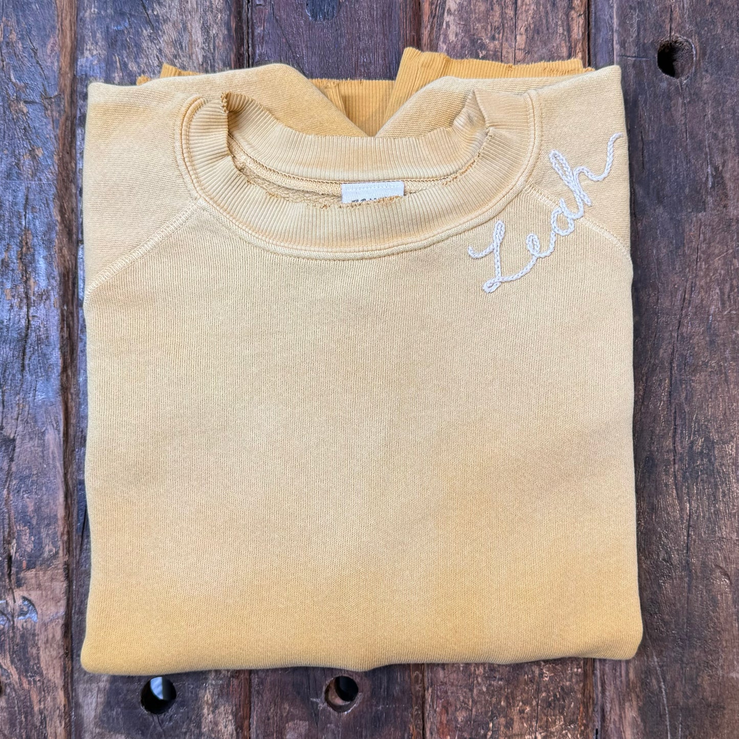 SUNRISE SWEATS WITH CUSTOM HAND EMBROIDERY