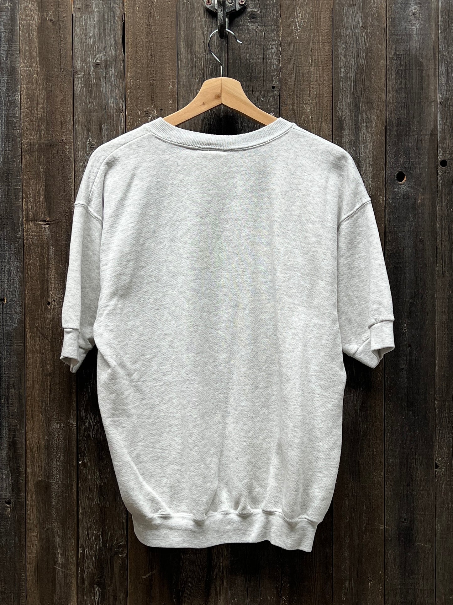 H. GREY VINTAGE SHORTY SWEATS WITH CUSTOM HAND EMBROIDERY-L