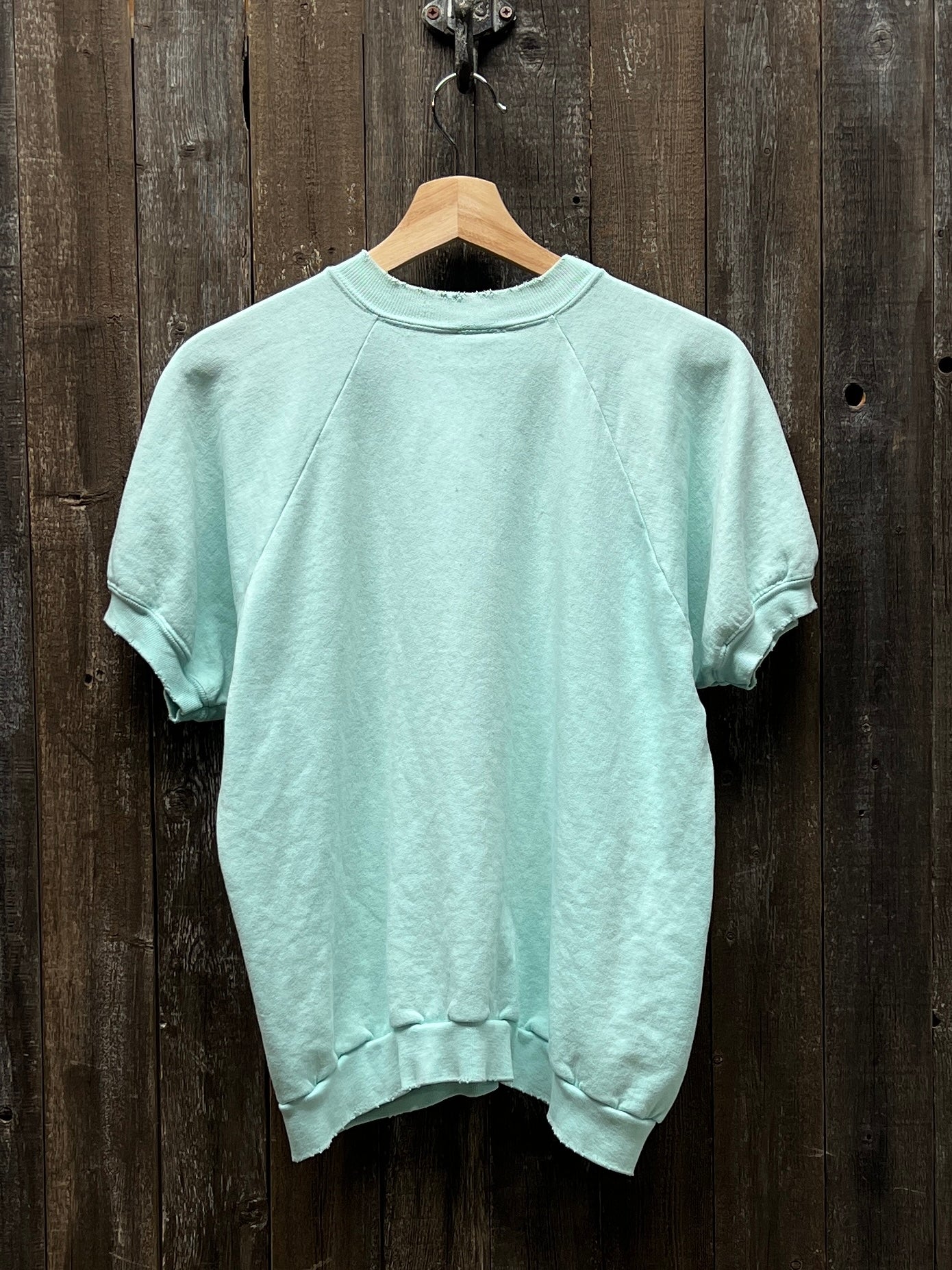 MINT VINTAGE SHORTY SWEATS WITH CUSTOM HAND EMBROIDERY-M