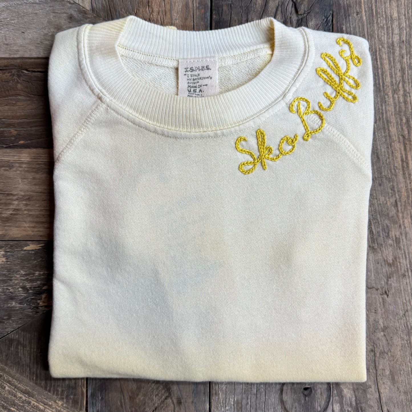 PASTEL SHORTY SWEATS WITH PERSONALIZED HAND EMBROIDERY(4 Colors)