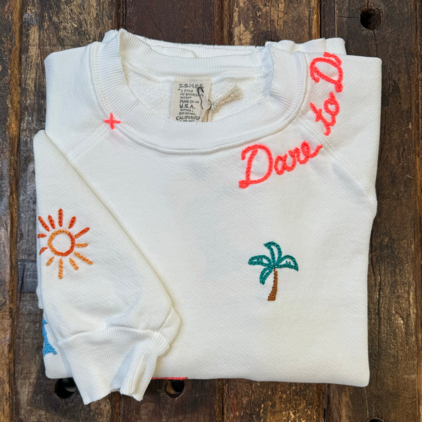 ALLOVER SUMMER LOGO SWEATS -Customize Your Embroidery Wording(12 Colors)