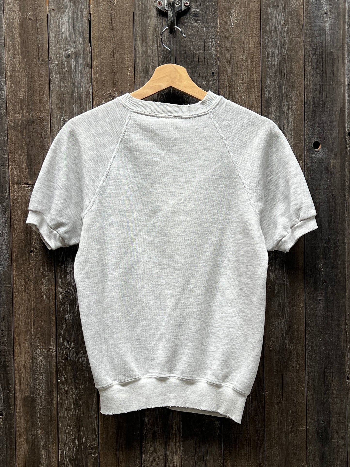 H. GREY VINTAGE SHORTY SWEATS WITH CUSTOM HAND EMBROIDERY-XS