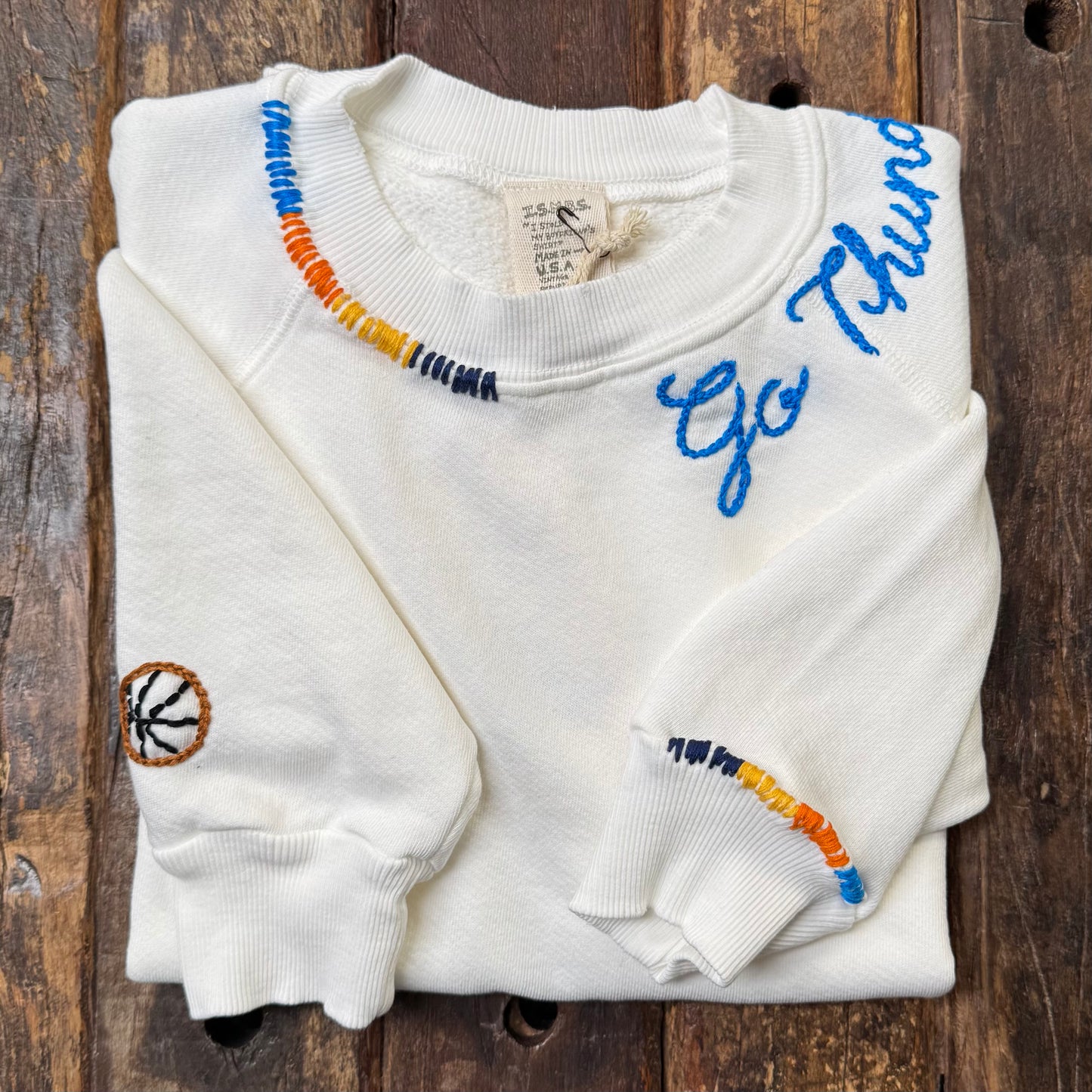 SPORTS TEAM PERSONALIZED HAND EMBROIDERY (21Colors)