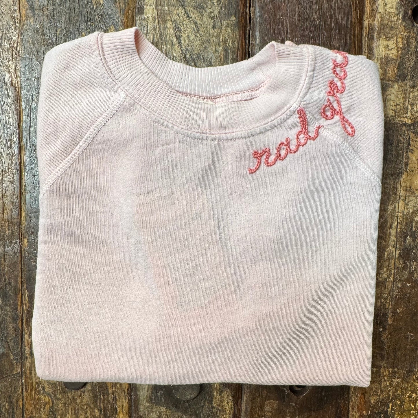 PASTEL SHORTY SWEATS WITH PERSONALIZED HAND EMBROIDERY(4 Colors)