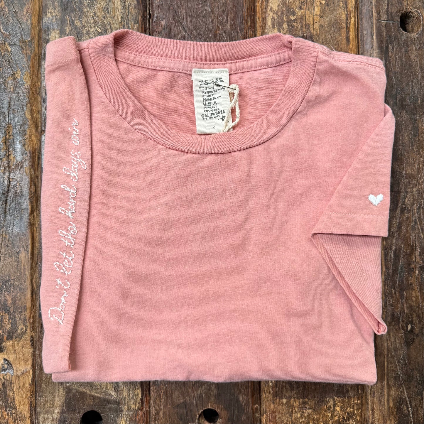 Greatest of all ❤️ TEE WITH PERSONALIZED HAND EMBROIDERY