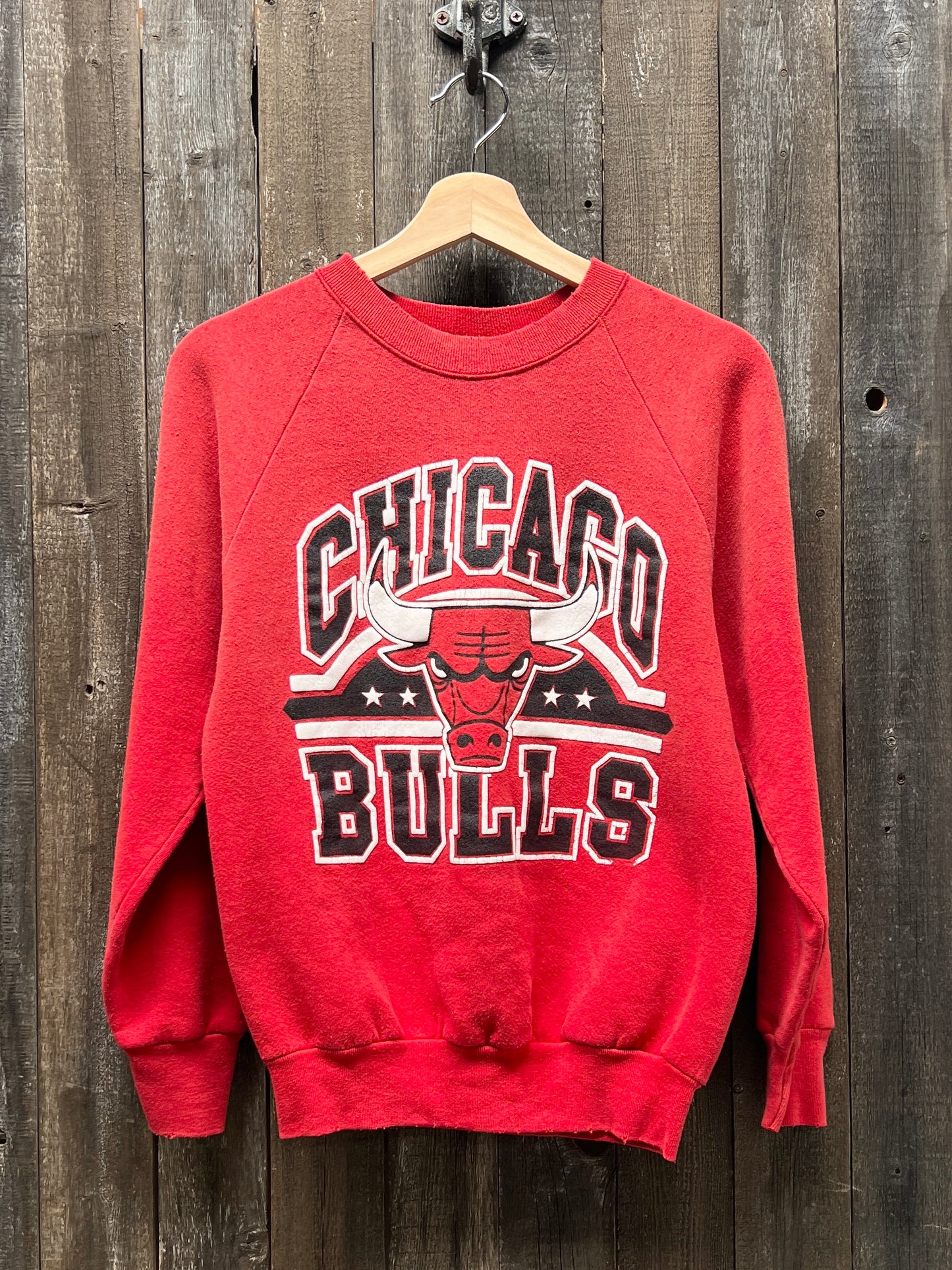 Vintage Chicago Bulls Sweatshirt -S-Customize Your Embroidery Wording
