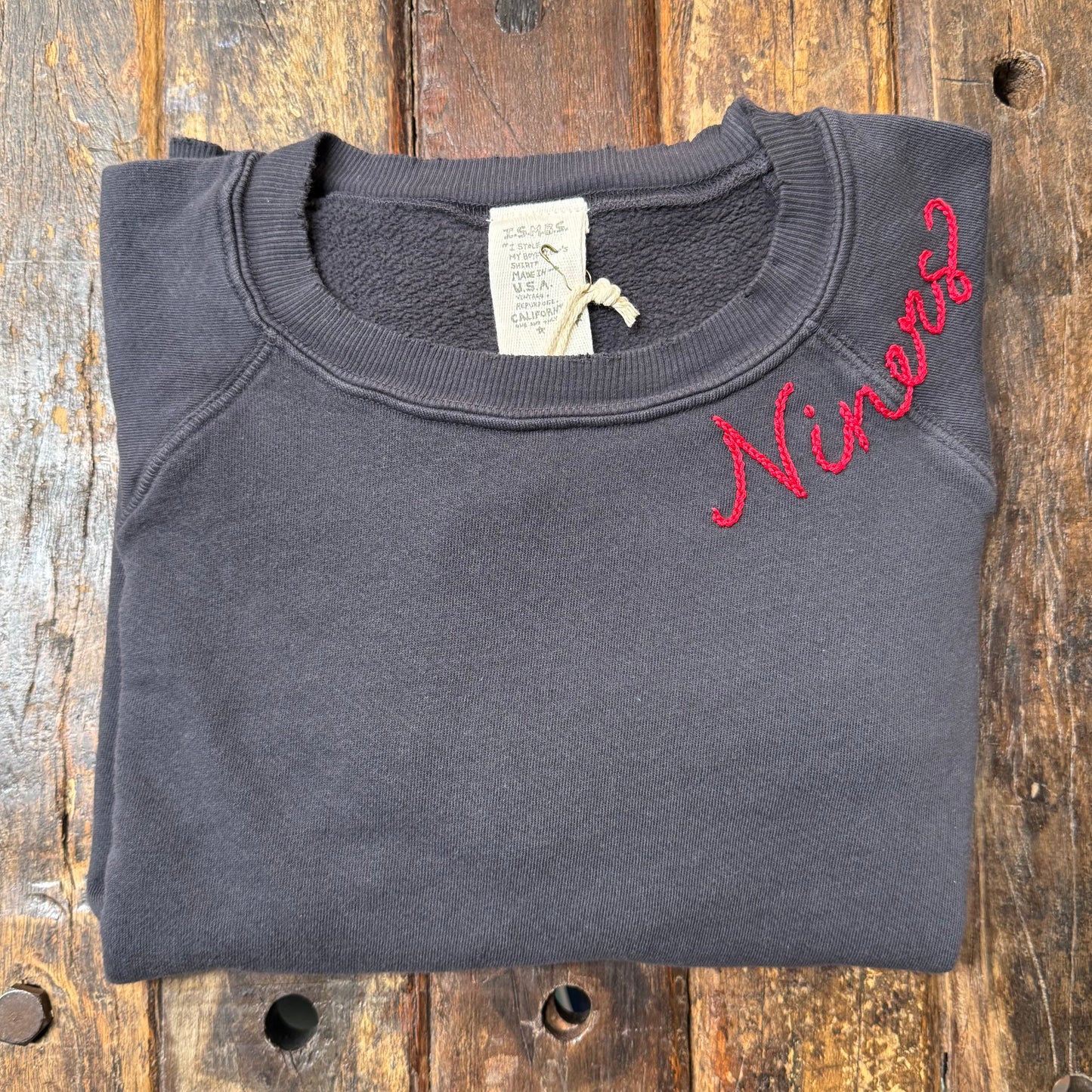WILD WEST WASHED BLACK WITH CUSTOM HAND EMBROIDERY