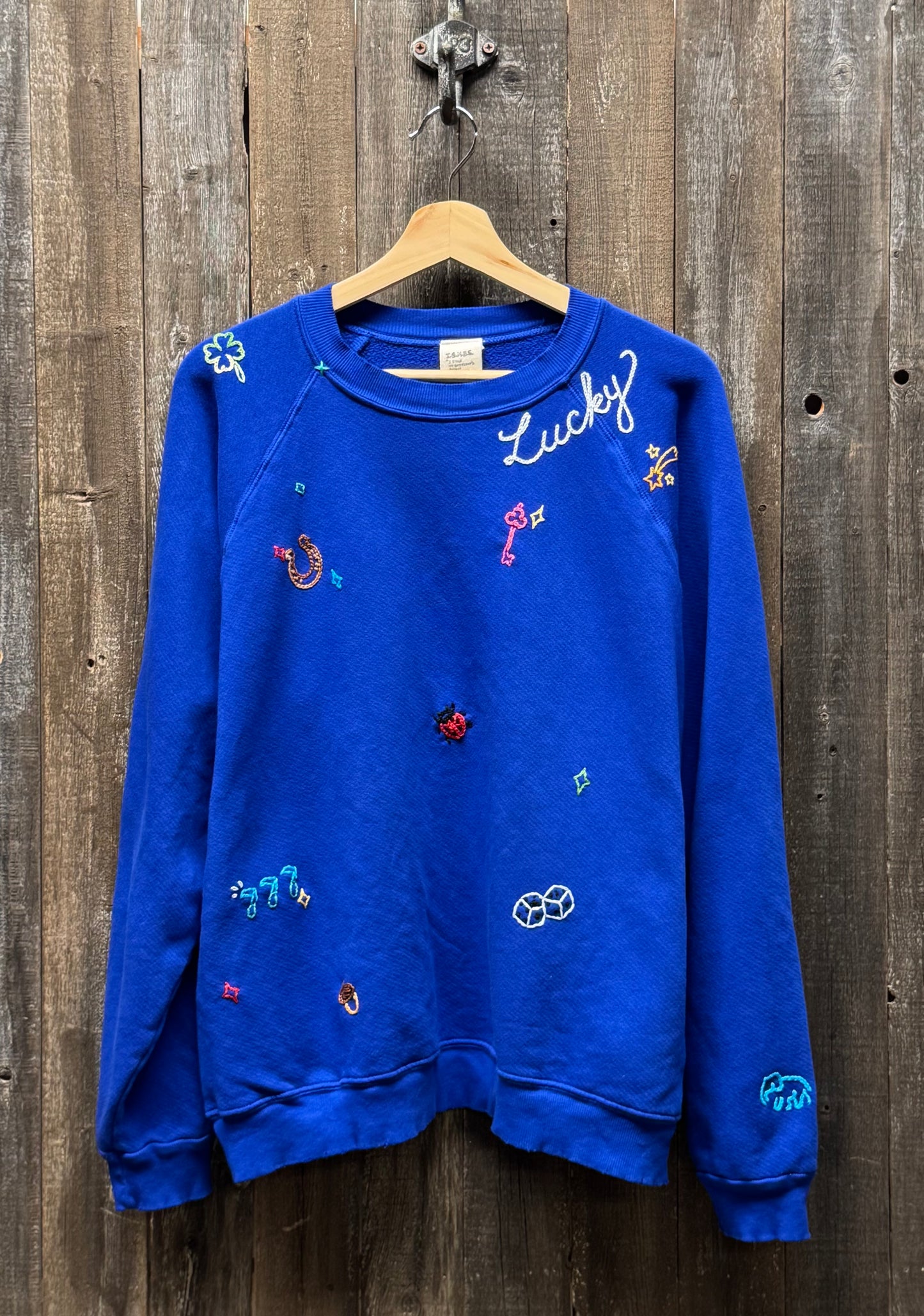 ALLOVER LUCKY CHARM SWEATS -Customize Your Embroidery Wording (11 Colors)