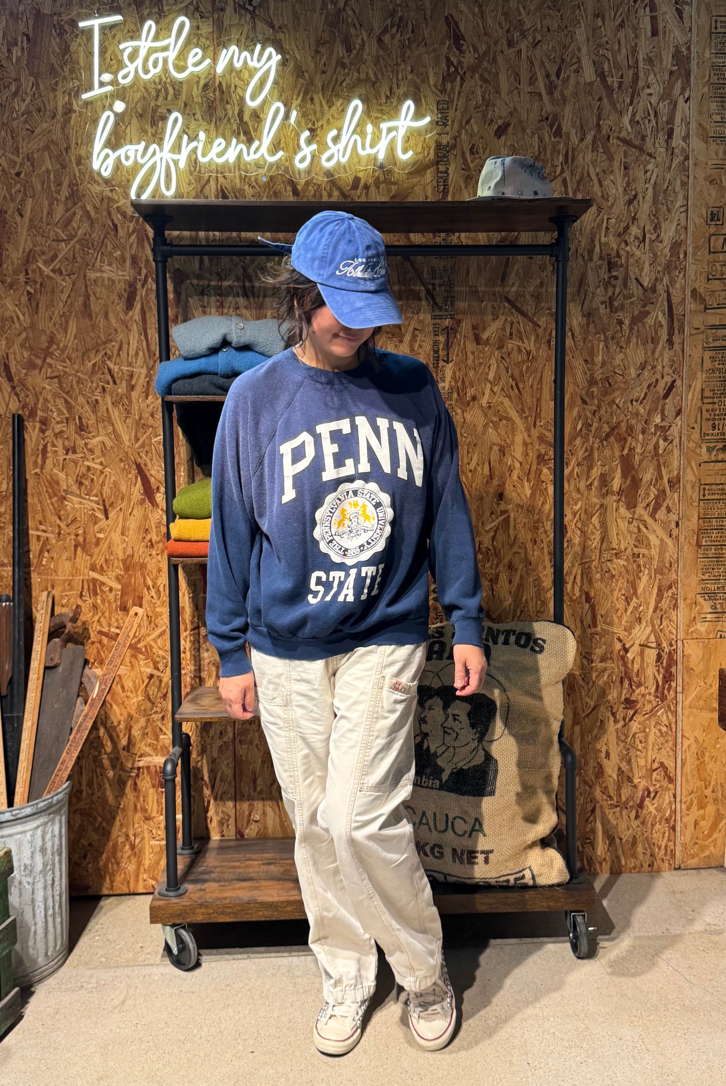 Vintage Penn State Sweatshirt -M/L-Customize Your Embroidery Wording