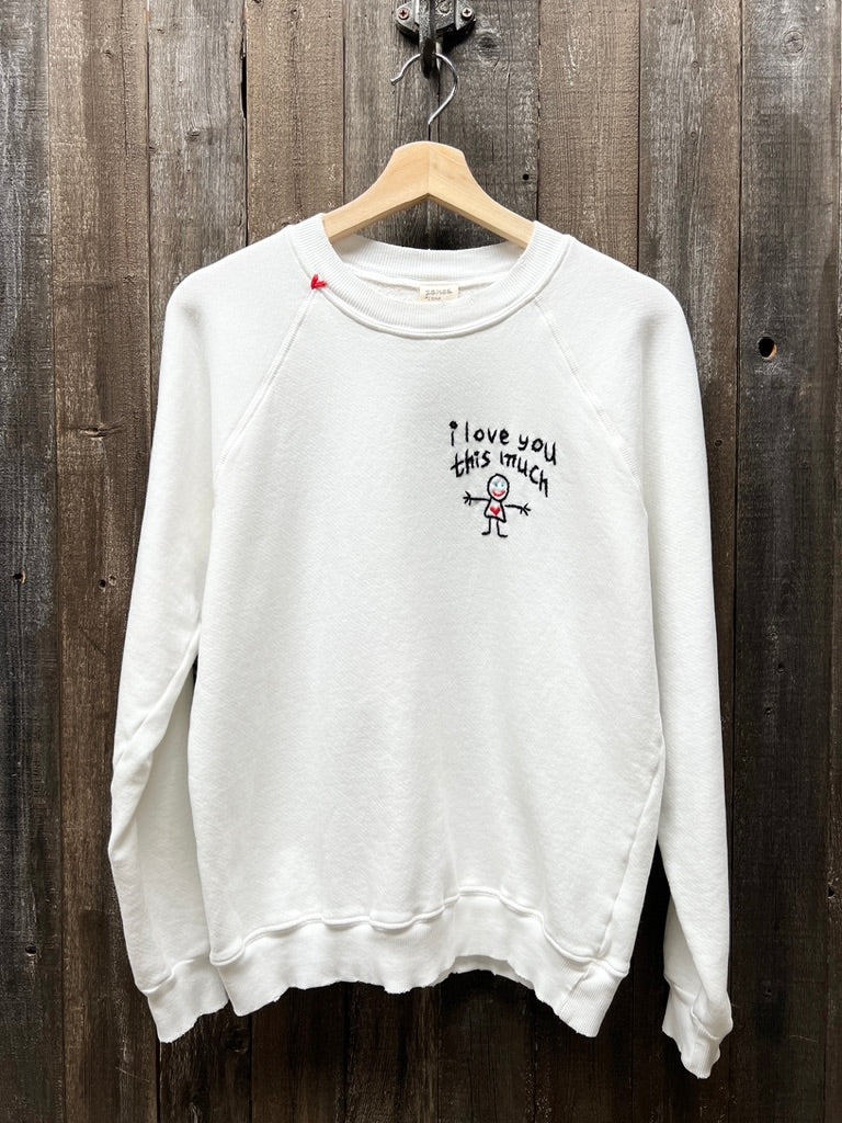 I love you this much Sweatshirt (17Colors)