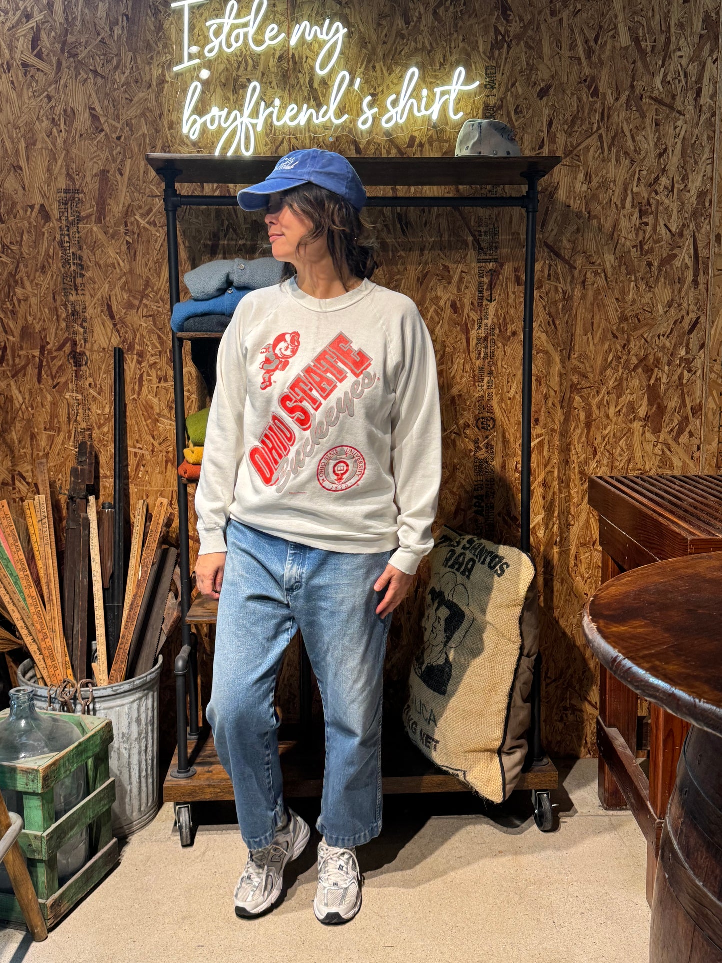 Vintage Ohio State Sweatshirt -S-Customize Your Embroidery Wording