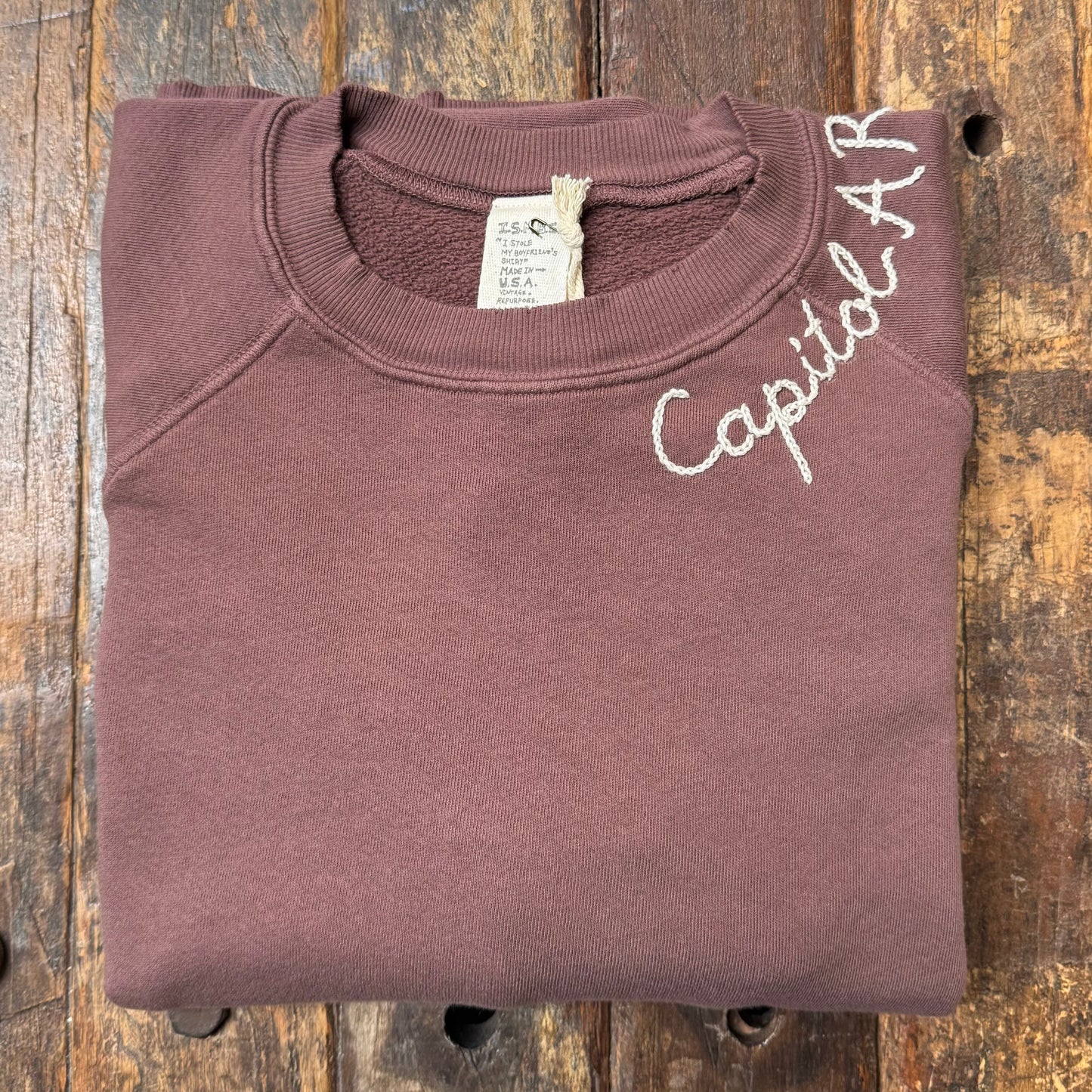 COULEUR DU CAFE SWEATS WITH CUSTOM HAND EMBROIDERY (4 Colors)
