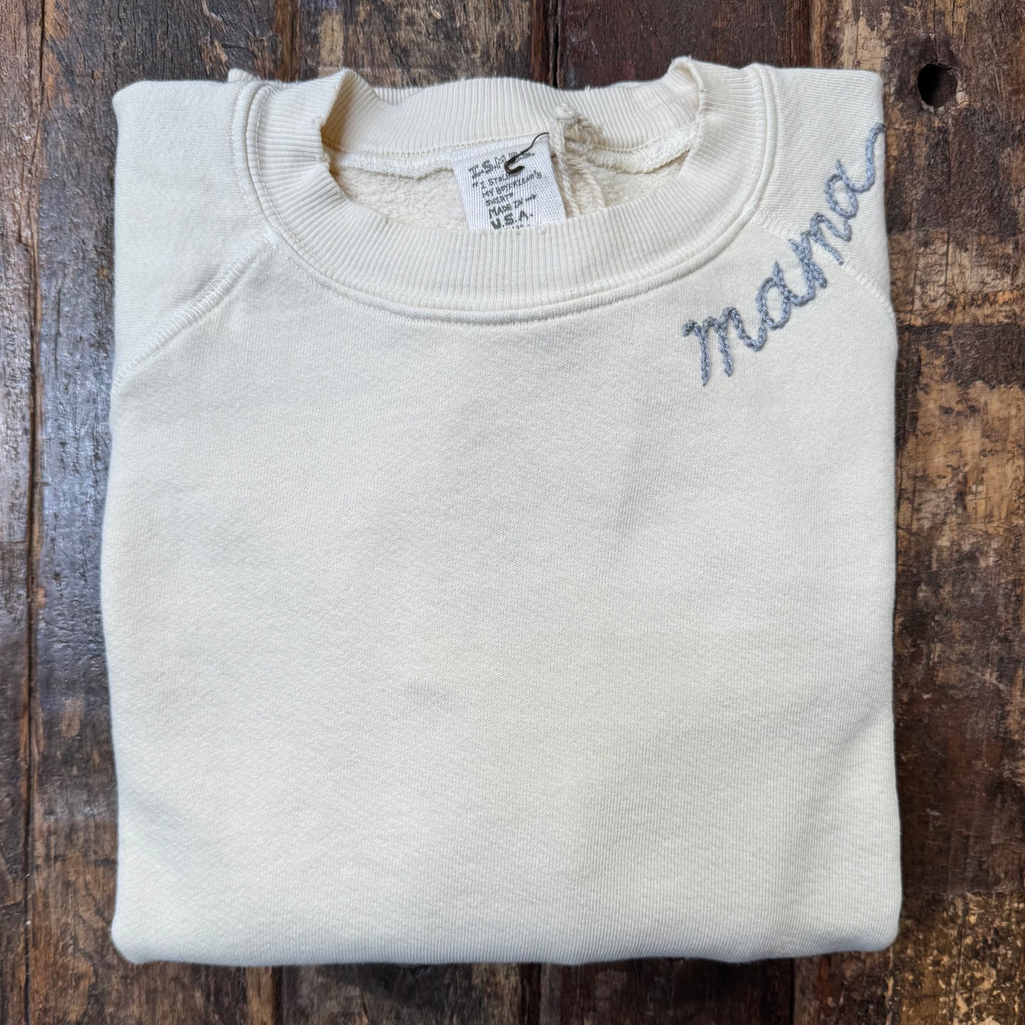 DESERT SUNSET CREAM WITH CUSTOM HAND EMBROIDERY