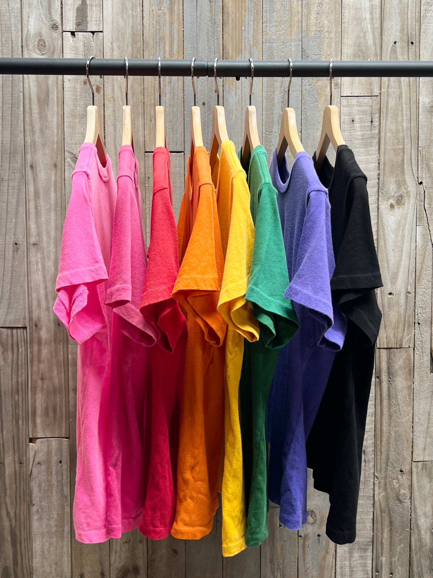 THE RAINBOW S/S TEE PACK WITH CUSTOM HAND EMBROIDERY (8 Colors)