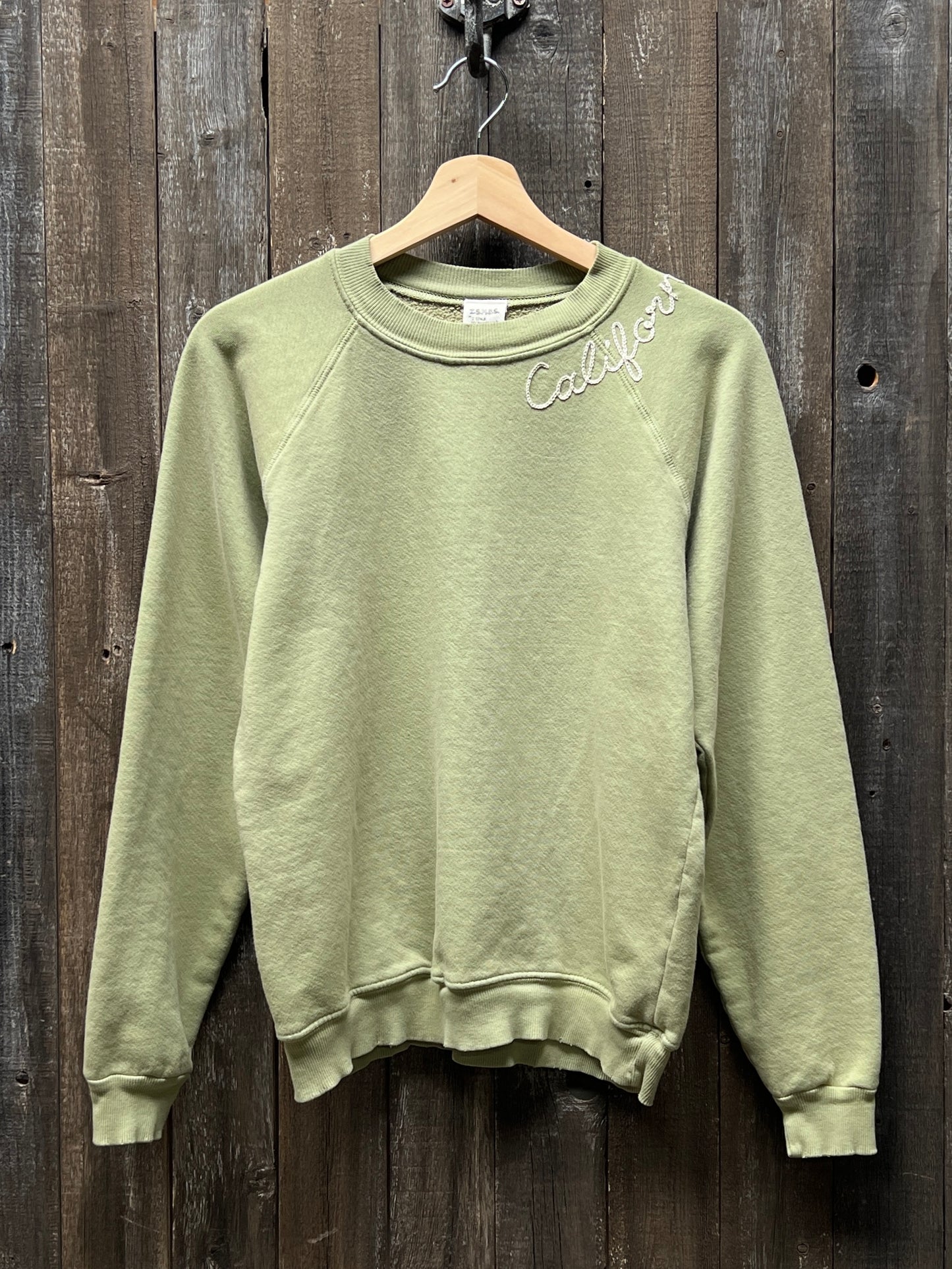 RAINBOW BLOOM SWEATSHIRT WITH CUSTOM HAND EMBROIDERY(6 Colors)