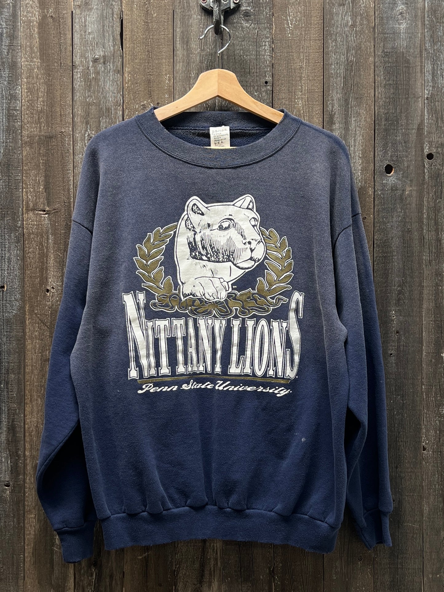 Vintage Penn State Sweatshirt -L-Customize Your Embroidery Wording