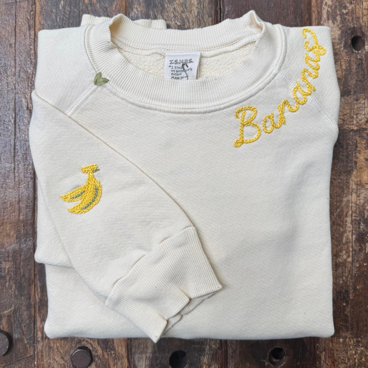 Fruity Symbol Sweatshirt with Personalized Hand Embroidery (16 Colors)