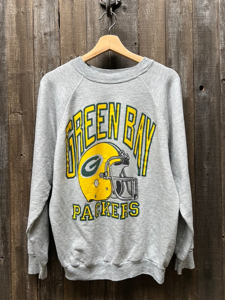 Vintage Green Bay Packers Sweatshirt M L Customize Your Embroidery Wo I STOLE MY BOYFRIEND S SHIRT