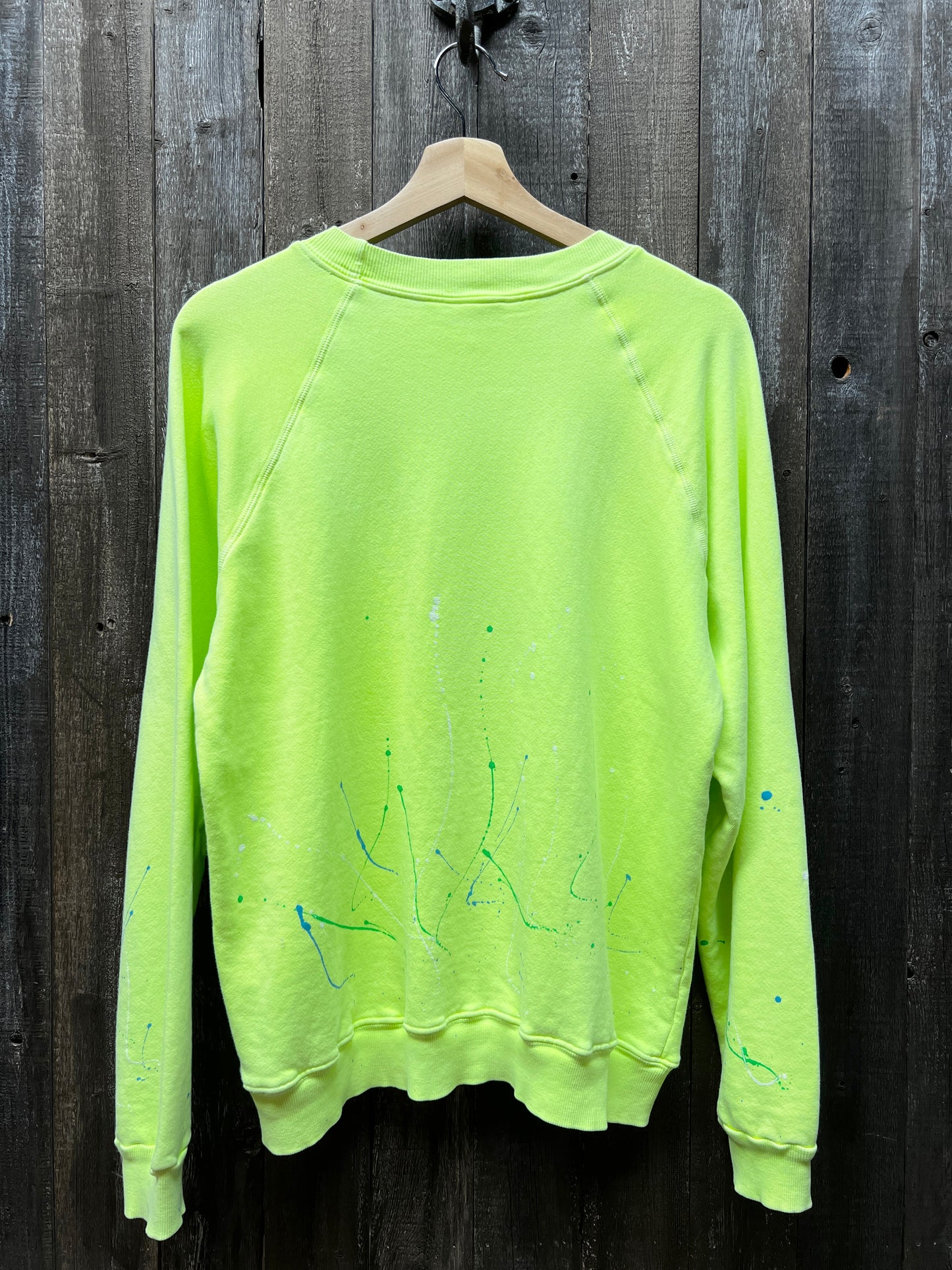 Neon Splash Big Smiley Face Sweatshirt(2 Colors)