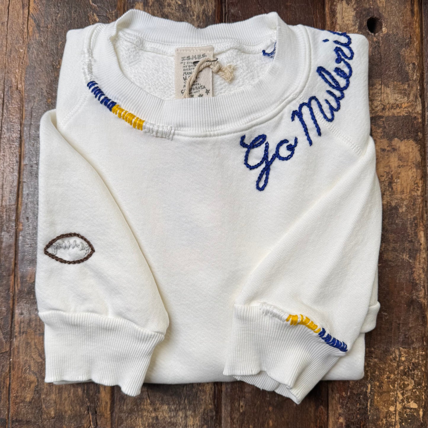 SPORTS TEAM PERSONALIZED HAND EMBROIDERY (21Colors)