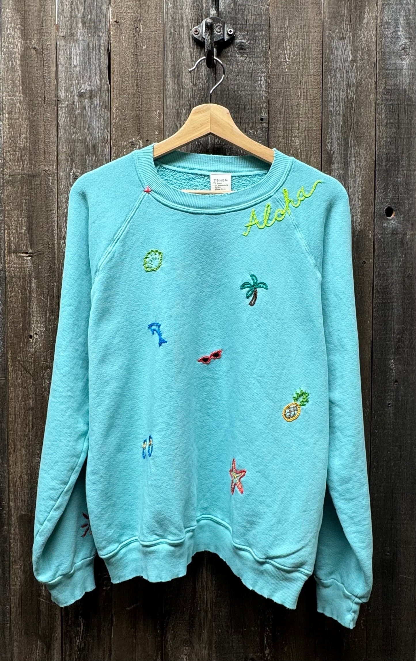 ALLOVER SUMMER LOGO SWEATS -Customize Your Embroidery Wording(12 Colors)