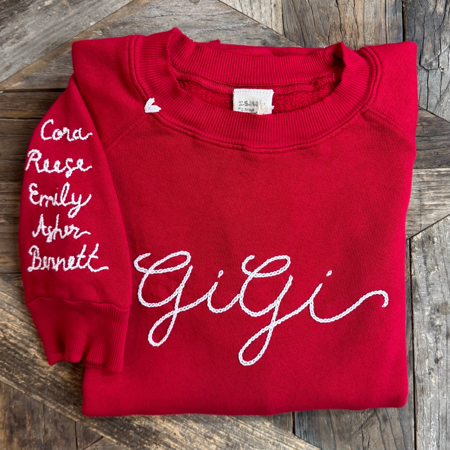 CHEST PERSONALIZED HAND EMBROIDERY (17Colors)