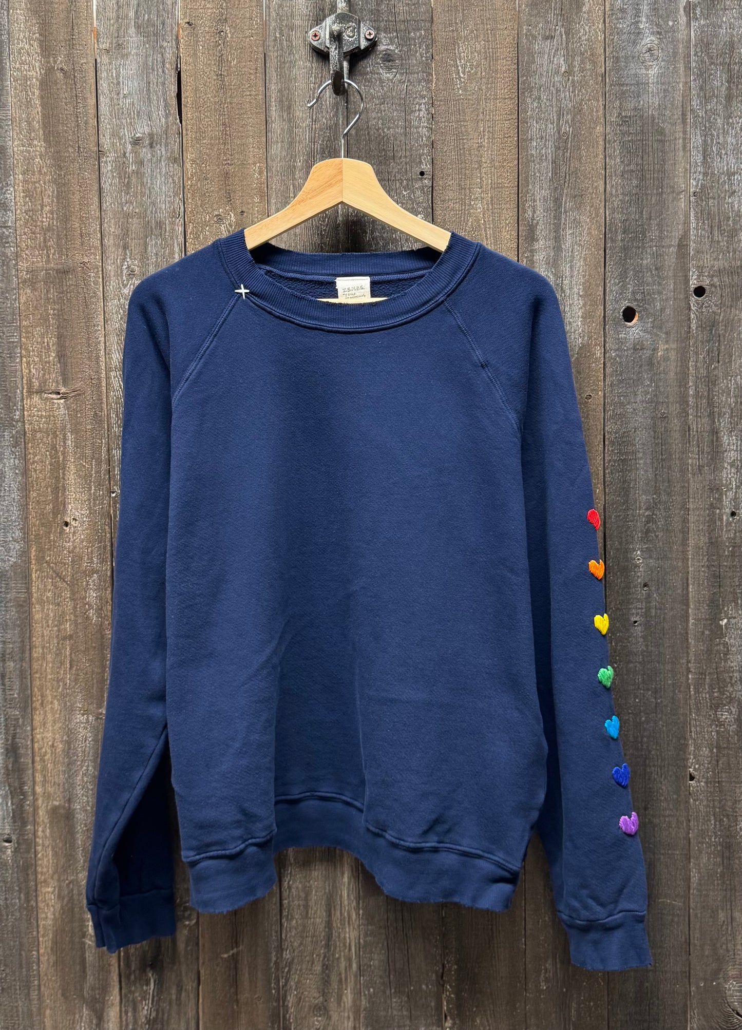 Rainbow Heart on Sleeve Sweatshirts (10Colors)