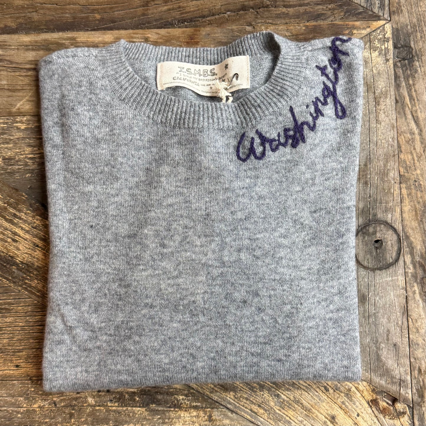 100% Cashmere Sweater - Customize Your Embroidery Wording(12 Colors)