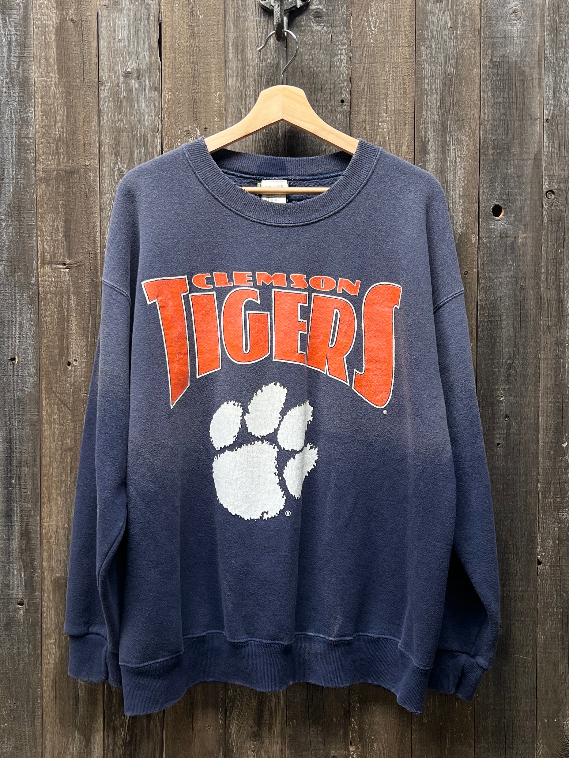 Clemson embroidered sweatshirt hotsell