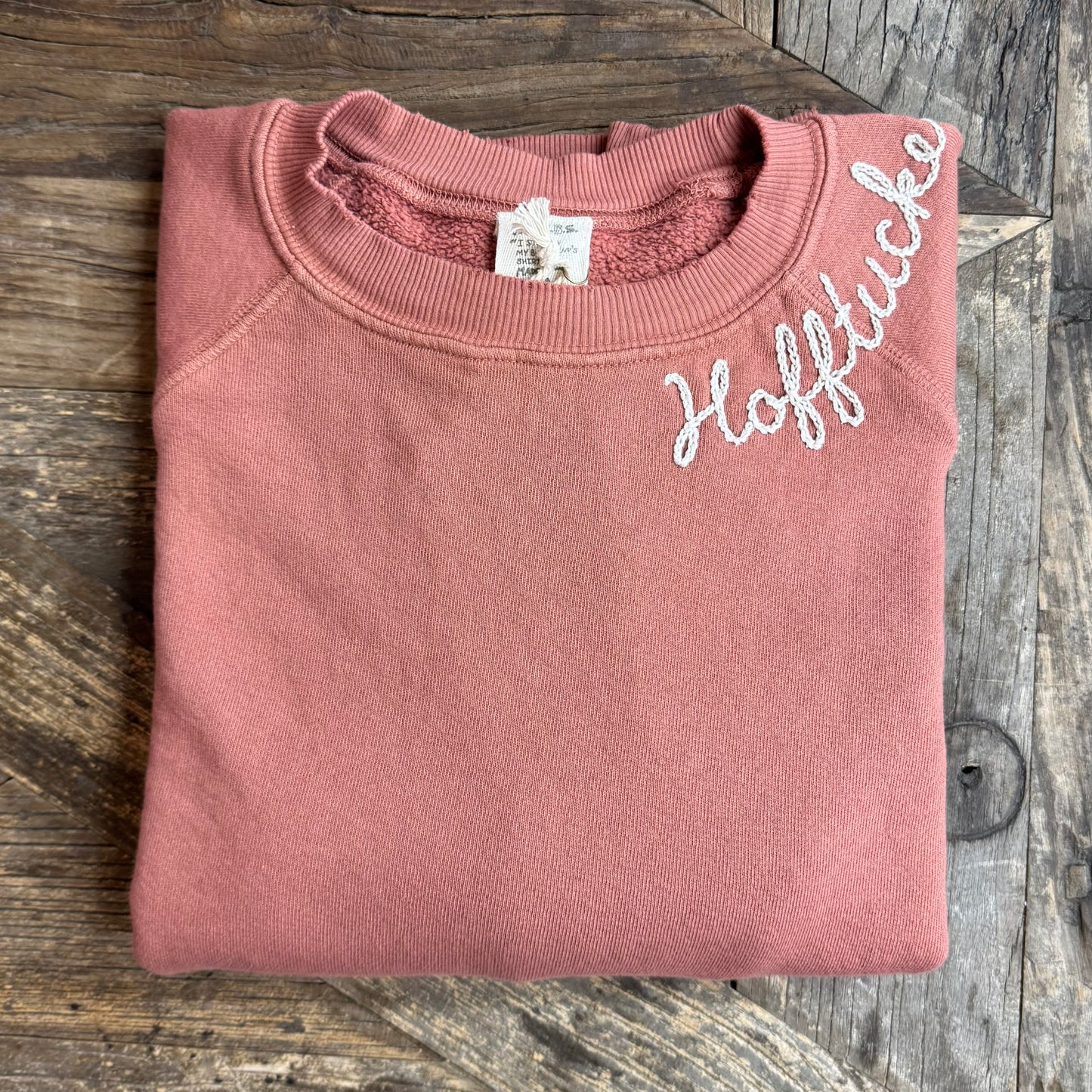 RAINBOW BLOOM SWEATSHIRT WITH CUSTOM HAND EMBROIDERY(6 Colors)