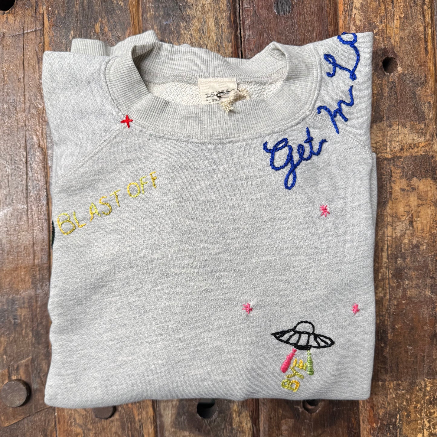ALLOVER SPACE LOGO SWEATS -Customize Your Embroidery Wording (11 Colors)