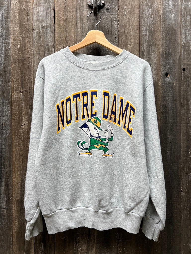 Vintage Notre Dame Sweatshirt -M-Customize Your Embroidery Wording